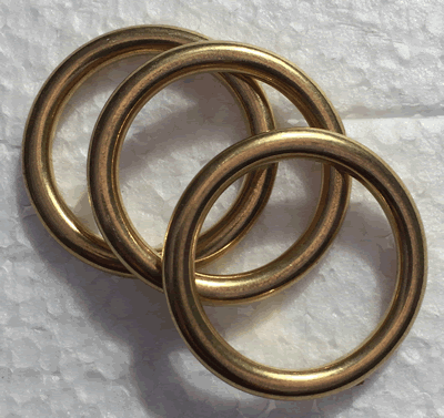 Solid Brass 'O' Ring 1 inch  EHK-OR 