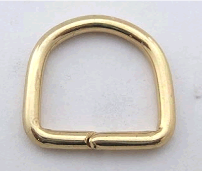 Brass D Ring 17mm 3801
