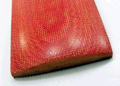 Red Canvas Micarta Scales 8147 MIC-22