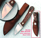 The Dorset Mini SkinnerWith Stabilised Giraffe Scales Knives KnivesBx4
