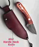 Mini Nordic Neck KnifeWith Stabilised Giraffe Bone Scales KnivesBox Bx2