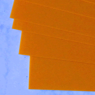 Bright Orange 0.7mm Polycarbonate A4 EB-BO-A4