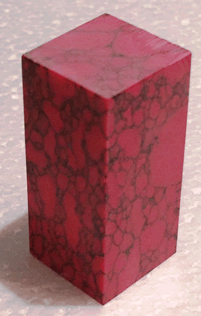 Marbelled Red Jasper SimStone Spacer Block WT-PBSS07 SP-1 (BX-TRU+SIM)
