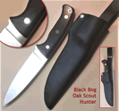 Black Bog Oak Scout Hunting Tool KnivesBx4