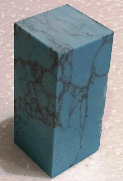 Marbelled Turquoise SimStone Spacer Block WT-PBSS06 - BX-TRU+SIM