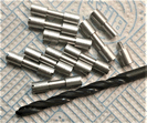 Aluminium 6.4mm Corby Bolts and free drill TEN PACK 6.4 lom-ali
