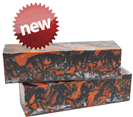 Orange Damascus Large Block WT125-LB