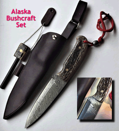 The Alaska Bushcraft and Hunting Knife KnivesBx2