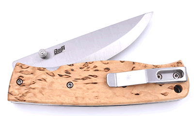 Enzo Birk 75 D2 Scandi Grind with Curly Birch Scales  2502 BX13A