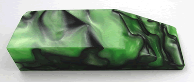 Acrylic Black In Green Pearl Ripple Block 8666 BX1