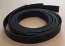 Veg Tanned Leather Black Belt Strip One Inch IDL1003-03