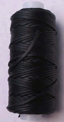 Waxed Braided Thread - Black ID 1121001