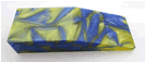 Blue, Yellow and Pearl Swirl Block 8650 BX1