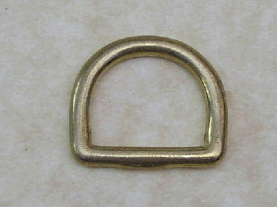 Solid Brass 'D' Ring ID1131-11-3/4