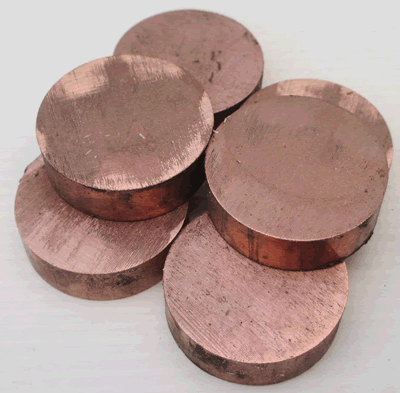 Copper Round Bar 25 x 10mm NE-CZ121-25x7