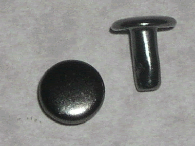 Double Cap Rivets Medium Antique Gunmetal  ID1373-16 LTH-B