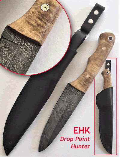 25% OffThe EHK Drop Point Hunter with Black Locust Scales KnivesBx4