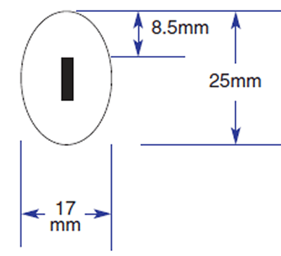 EHK R25 Brass 3 x 25 x 16mm EHKR25-B BOL-1