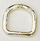 Brass Embossed D Ring 3806 BSF-1