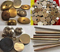 End Caps, Pommels, Lanyard Pins and Mosaic Pins