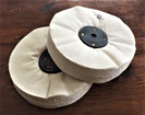 White Flannel Buffing Wheel 150 x 25mm FM-150x25