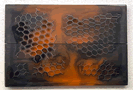 Golden Dragons Skin Acrylic with Brown and Amber background colours  - ENk-Fr