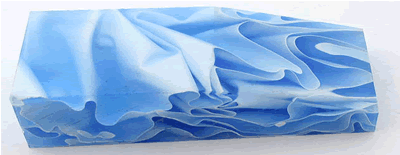 Acrylic Blue Ice Ripple Block 8644 BX1