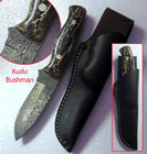 The Kudu Bushman - Raindrop Damascus Drop Point Hunter Bx1