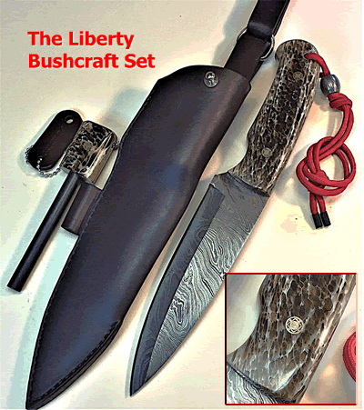 The Liberty Bushcraft Set With Firesteel and Retention Tab Bx1