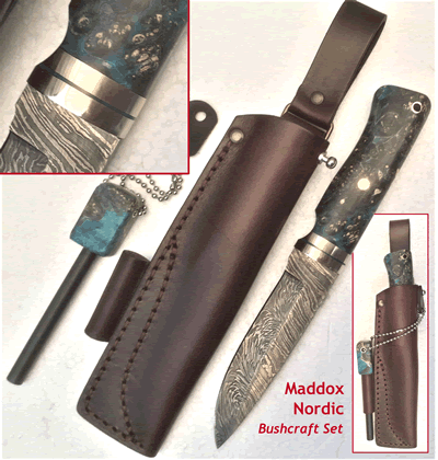 25% OffMaddox Nordic Bushcraft Set Bushcraft and hunting knife KnivesBx2