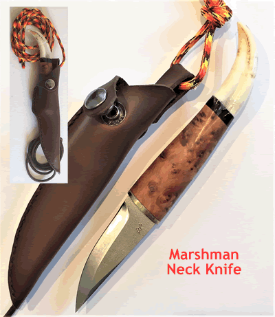 The Marshman Neck Knife General Bushcrafting and Utility work Bx4