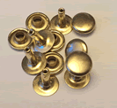 Rapid Rivets Medium Brass Plated  ID1273-11