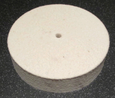 White Medium Hard Felt Buffing Wheel 100 x 25mm PS-FW