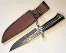A Stylish Mid-Range Birds Feather Bowie KnivesBx2