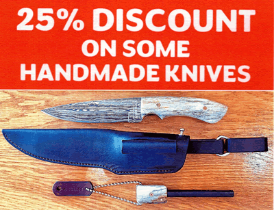 Readymade Tools and all Toolmaking components for hunters, fishermen, bushcraft enthusiasts and collectors.