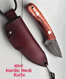 25% OffMini Nordic Neck KnifeWith Stabilised Giraffe Bone Scales KnivesBox Bx2