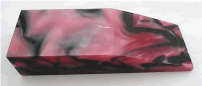 Acrylic Pink Smoke Ripple Block 8652 BX1