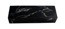 Black Acrylic with Raffir Fiber Strips 8715