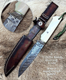 A Classic Giraffe Bone Hunting Knife KnivesBx2