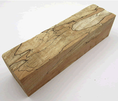 Spalted Maple Square Block 64918
