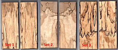 New Spalted Maple Scales Set 2 DH-SM-SC-Set2