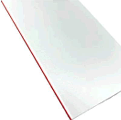 NEW G10 Red and White 1.5mm Liner Half Sheet VSM-70/10-1.5mm-HS