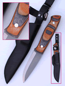 25% OffThe Wood Laminate Tiger Trapper Hunting and General Bushcraft Tool KnivesBx4