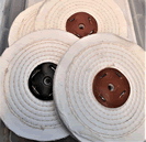 NEW Closed Narrow White Stitched Buffing Wheel 150 x 13mm PS-011060-WCSM6